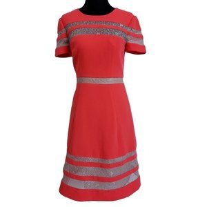 BCBG MaxAzria Orange Short Sleeve Dress 2